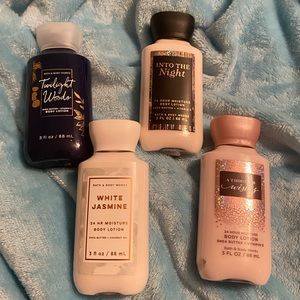 Set of 4 Bath and Body Works Lotion